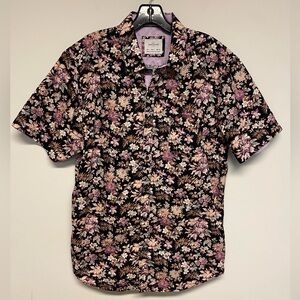 Craft + Flow Men’s Floral Short Sleeve Button Down Size Large